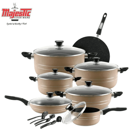 WONDER CHEF GIFT SET 19 Pcs (2-Layers Marble Coated)
