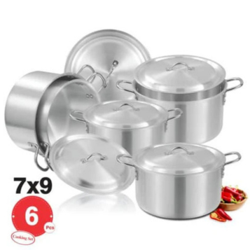 D-20-E AL Cooking Set 7x9 Metal Finish