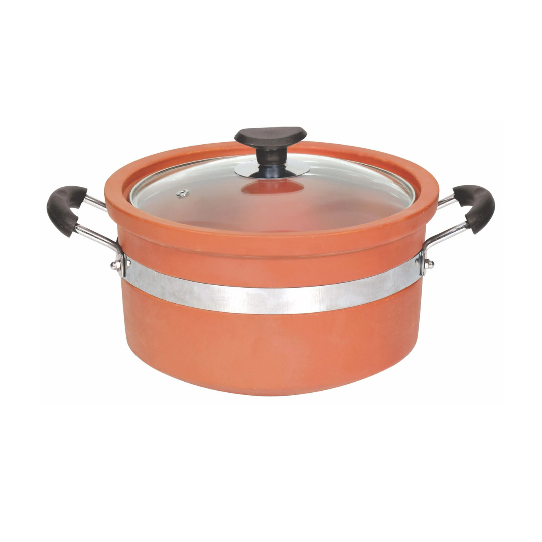 Majestic Non-Glazed Clay Flat Casserole (HANDI)