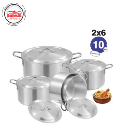 D-20-B AL Cooking Set 2x6 Metal Finish