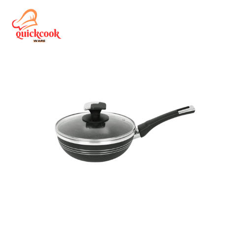 Non Stick Single Handle wok with Lid